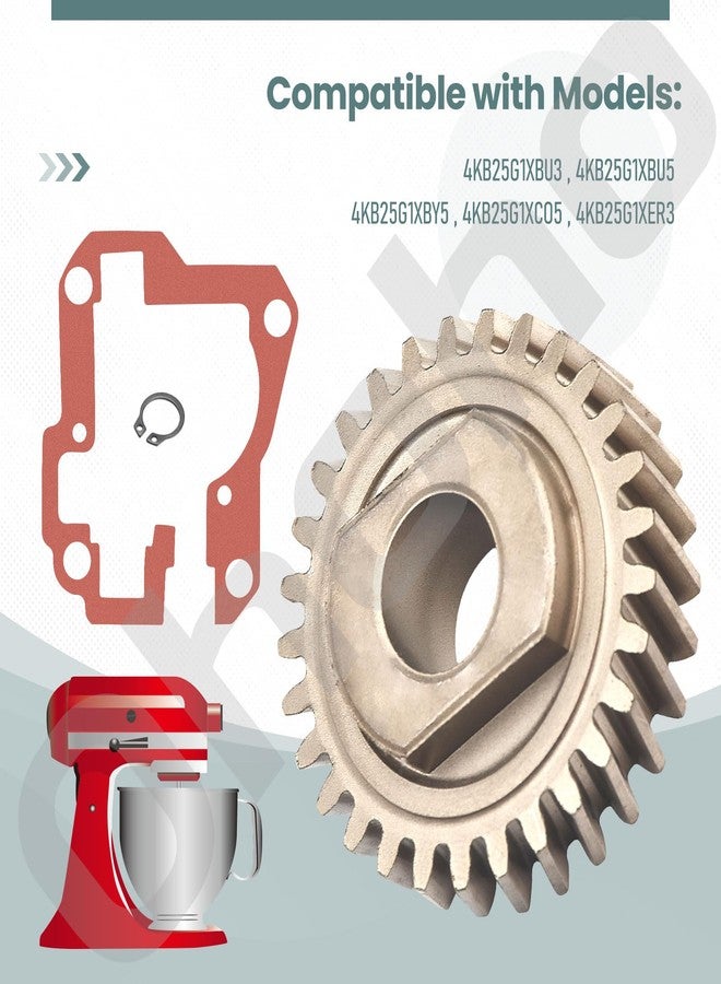 Ohoho 2 Pack 9706529 AP3594375 W11086780 Worm Gear - Compatible with KitchenAid/Whirlpool 5QT and 6QT Stand Mixer - Fits 9703543,9706529,W10916068 ap6048307 WP9706529 Replacement Parts - Image 4